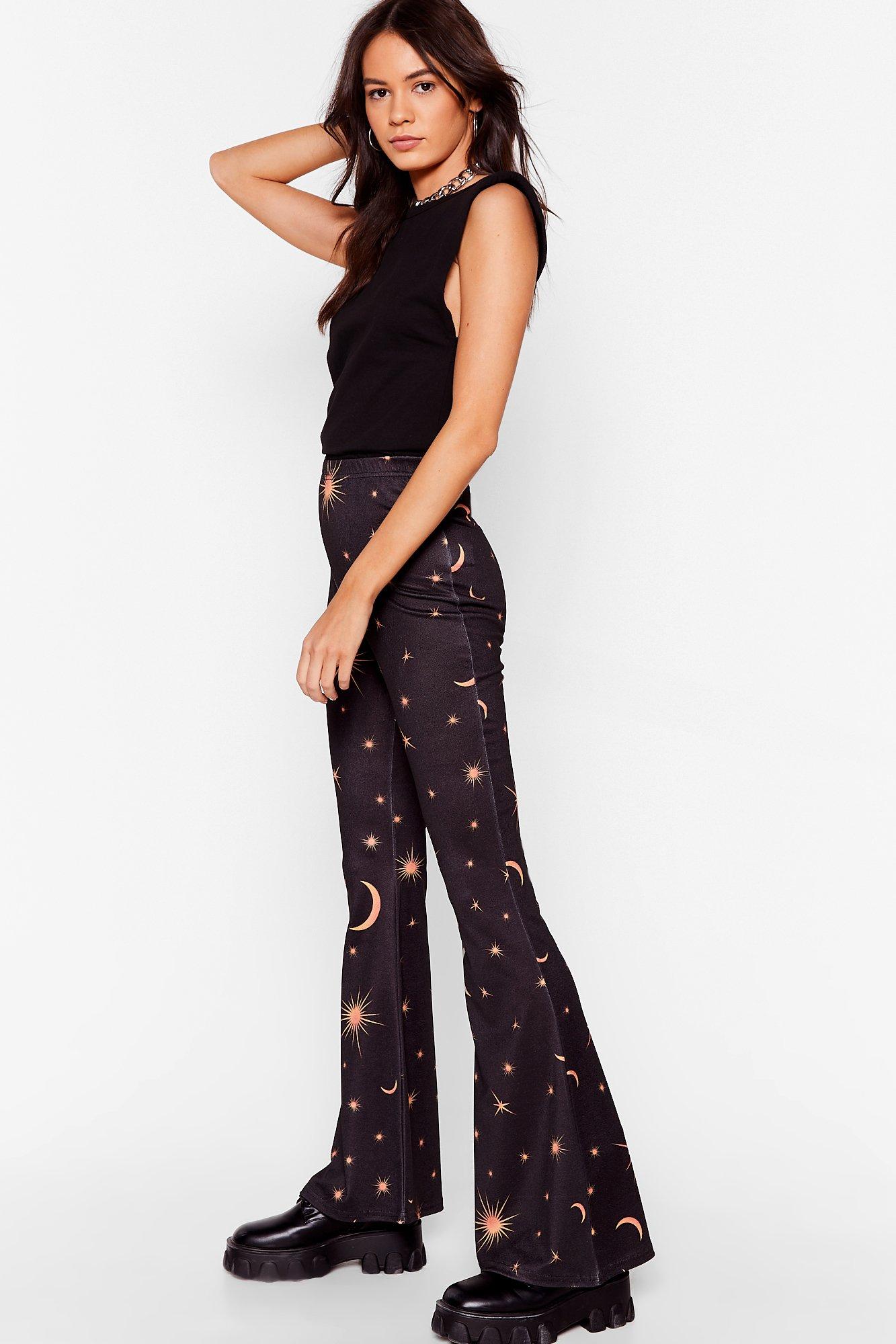 Universally Speaking Star and Moon Flare Pants