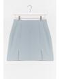 106 A Line Front Slit Mini Skirt