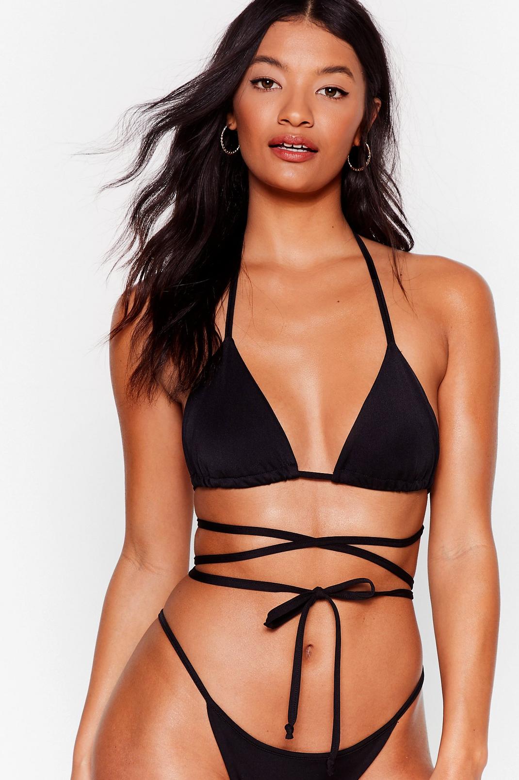 Flow With It Strappy Triangle Bikini Top image number 1