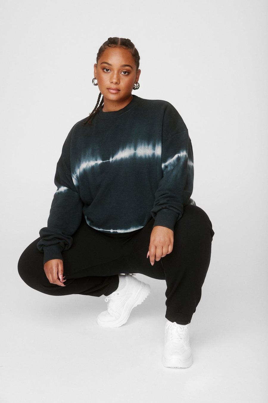 plus size tie dye sweat suit