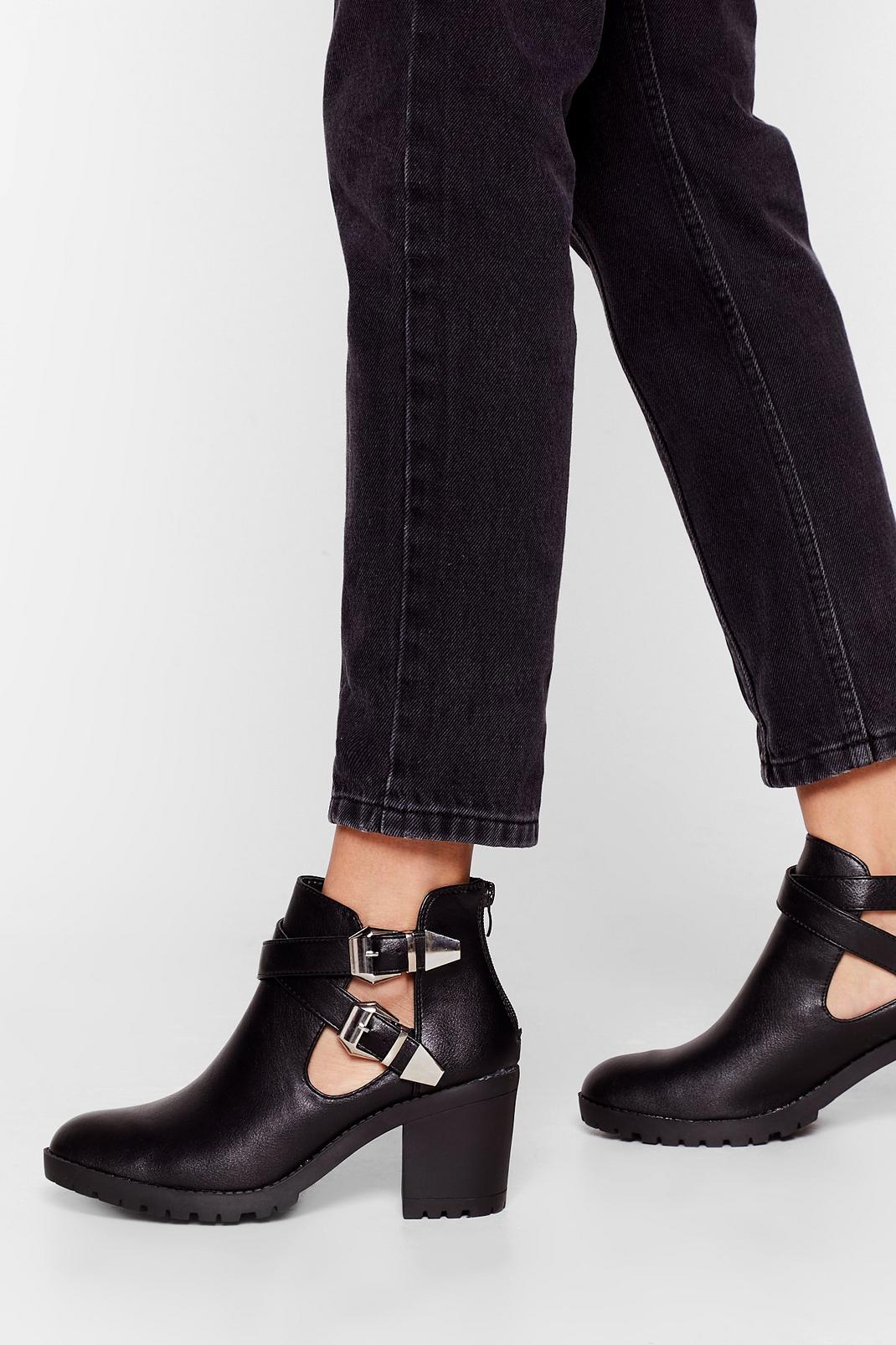 Strap That Buckle Heeled Boots | Nasty Gal