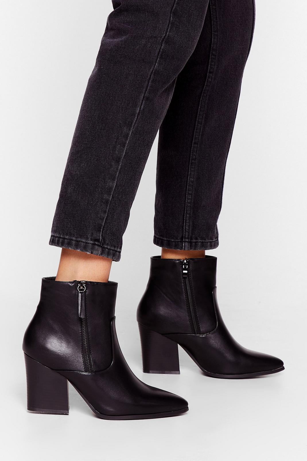 The Point is Faux Leather Boots | Nasty Gal