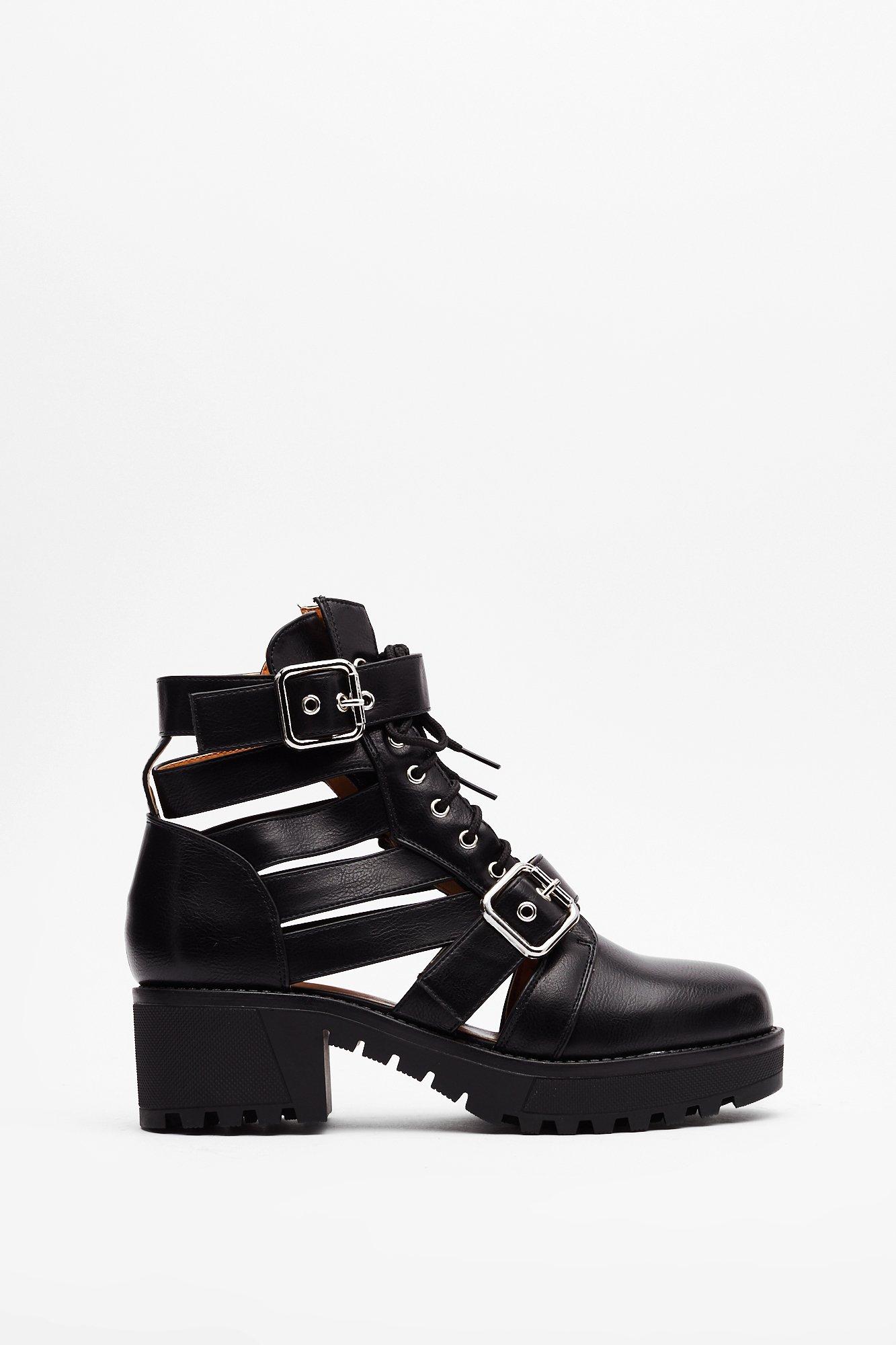 Nasty gal shop cut out boots