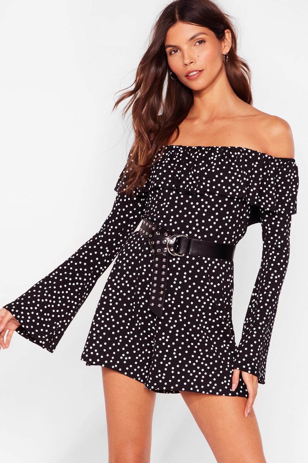 Life Keeps Lapping Polka Dot Playsuit image number 1