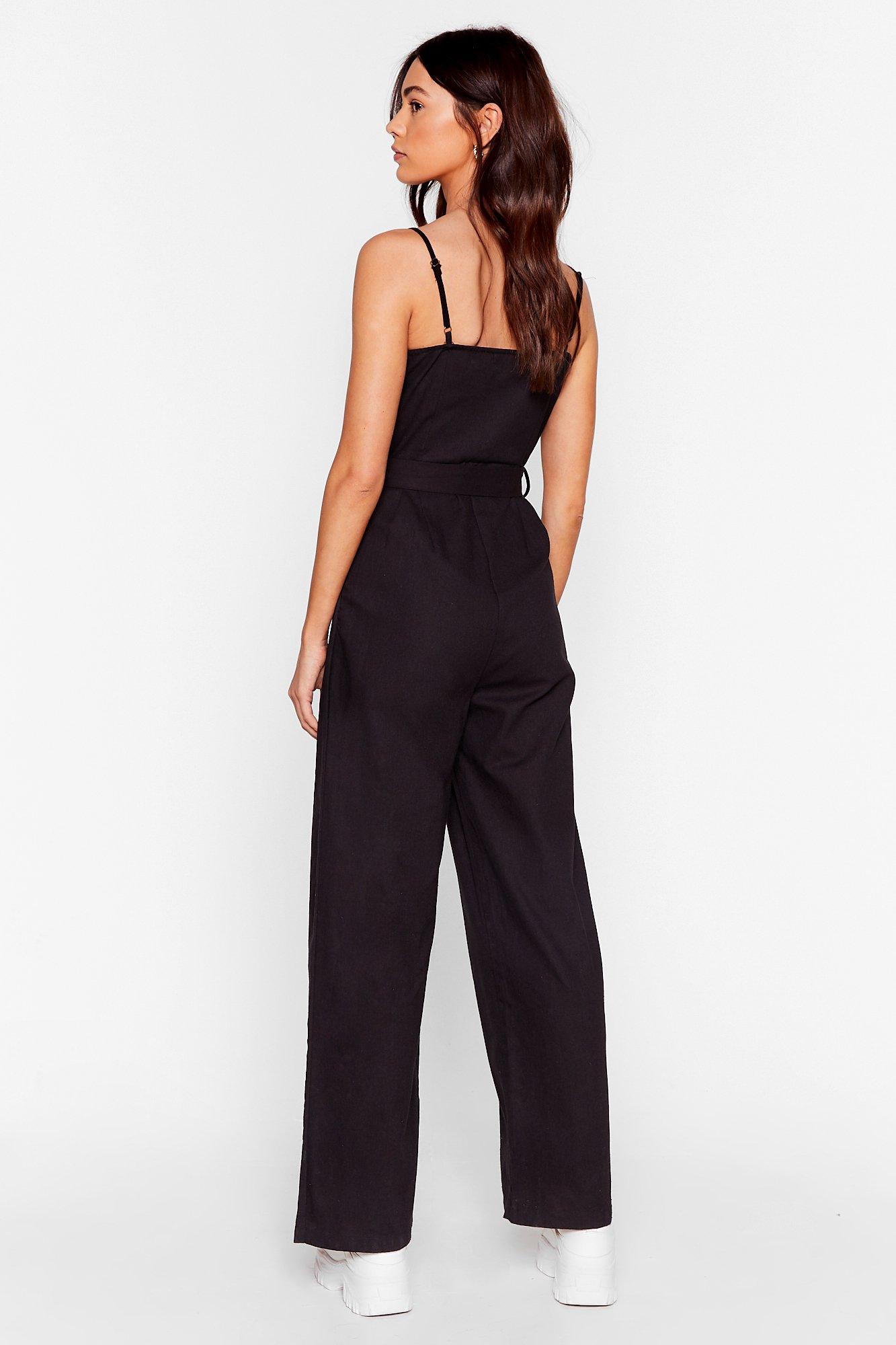 Looks Like Your Linen Belted Jumpsuit