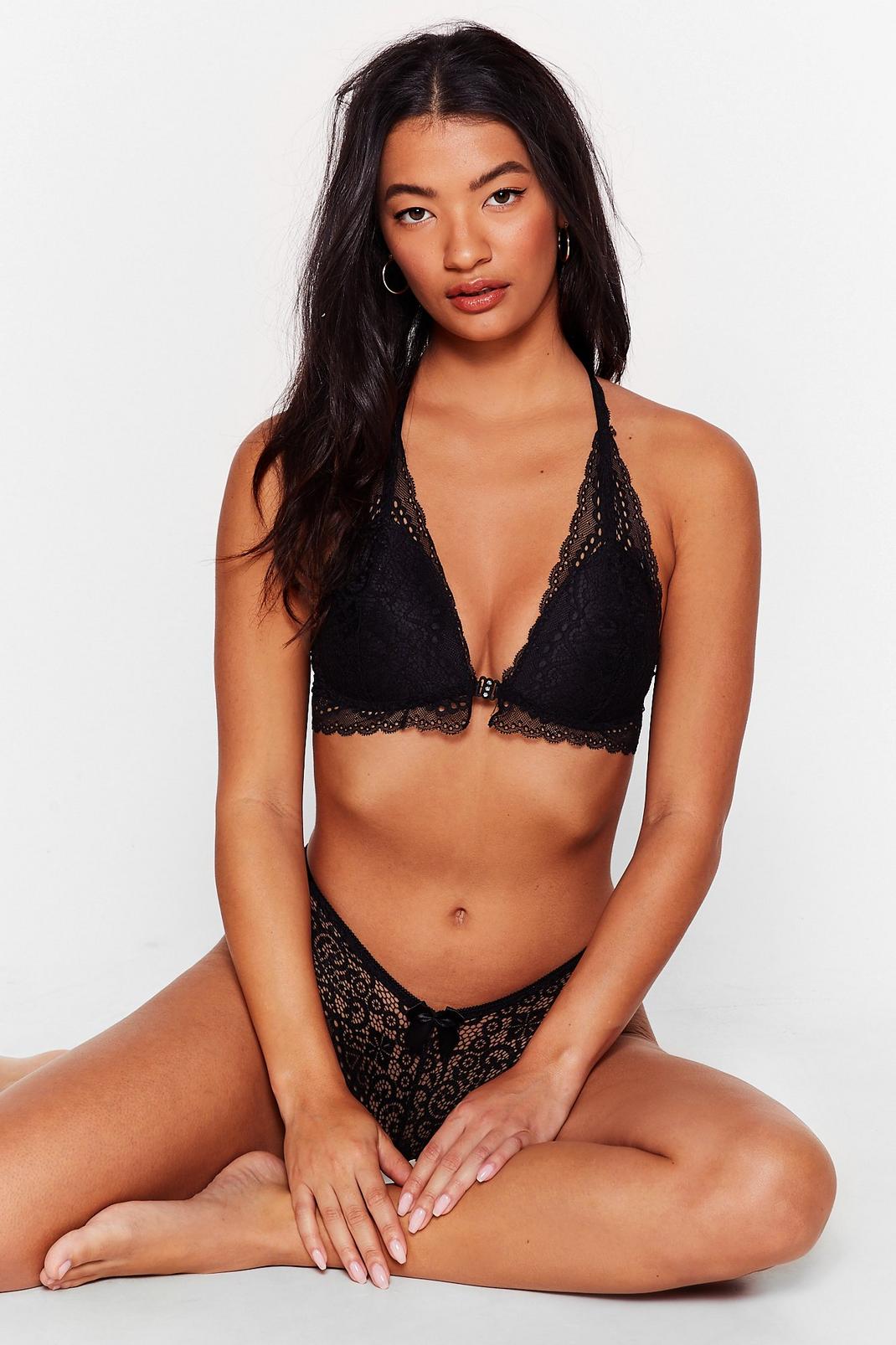 You're All Set Racerback Bralette and Knickers Set image number 1
