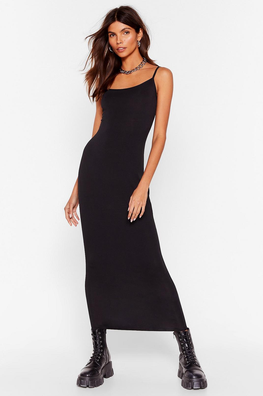 Black Fit's Time for a Change Midi Dress image number 1