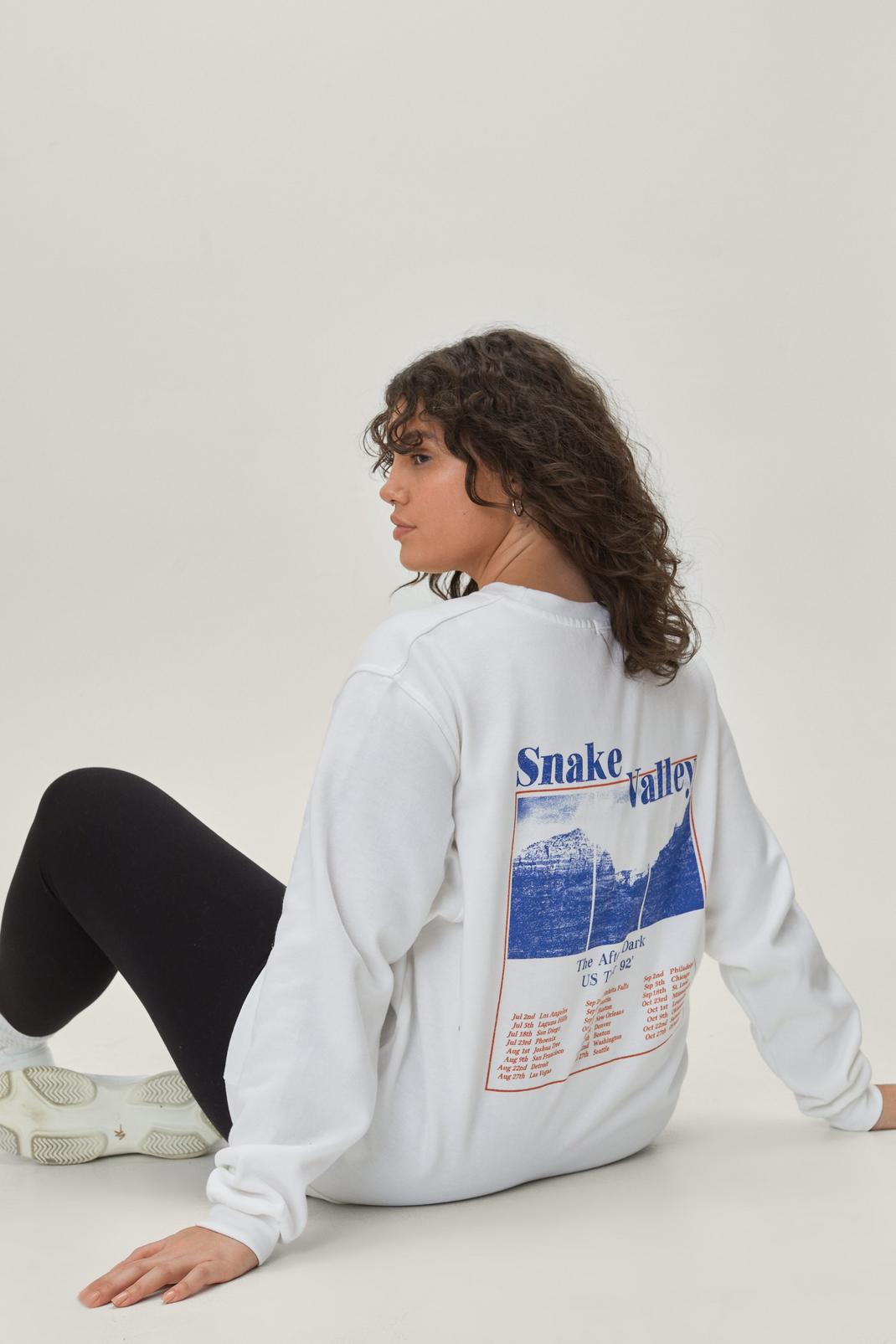 White Snake Valley Plus Size Graphic Sweatshirt image number 1