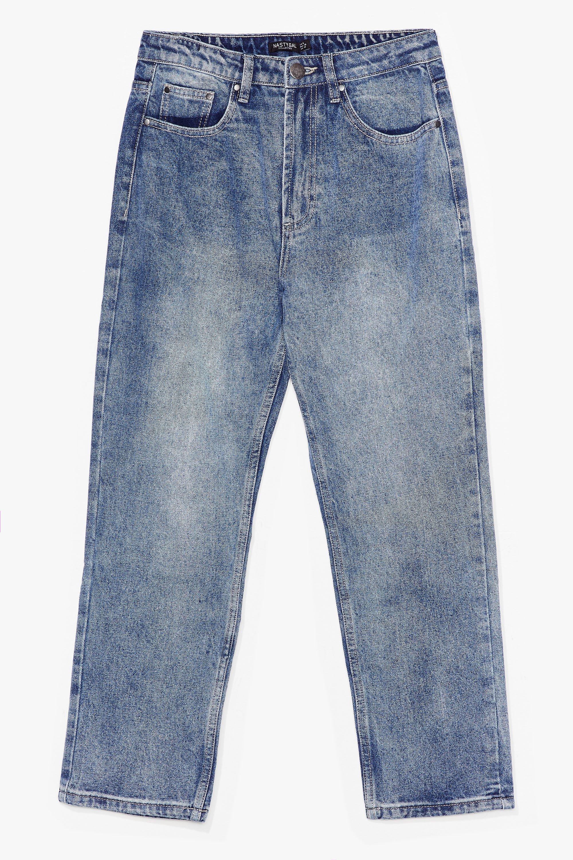 relaxed cropped mom jeans