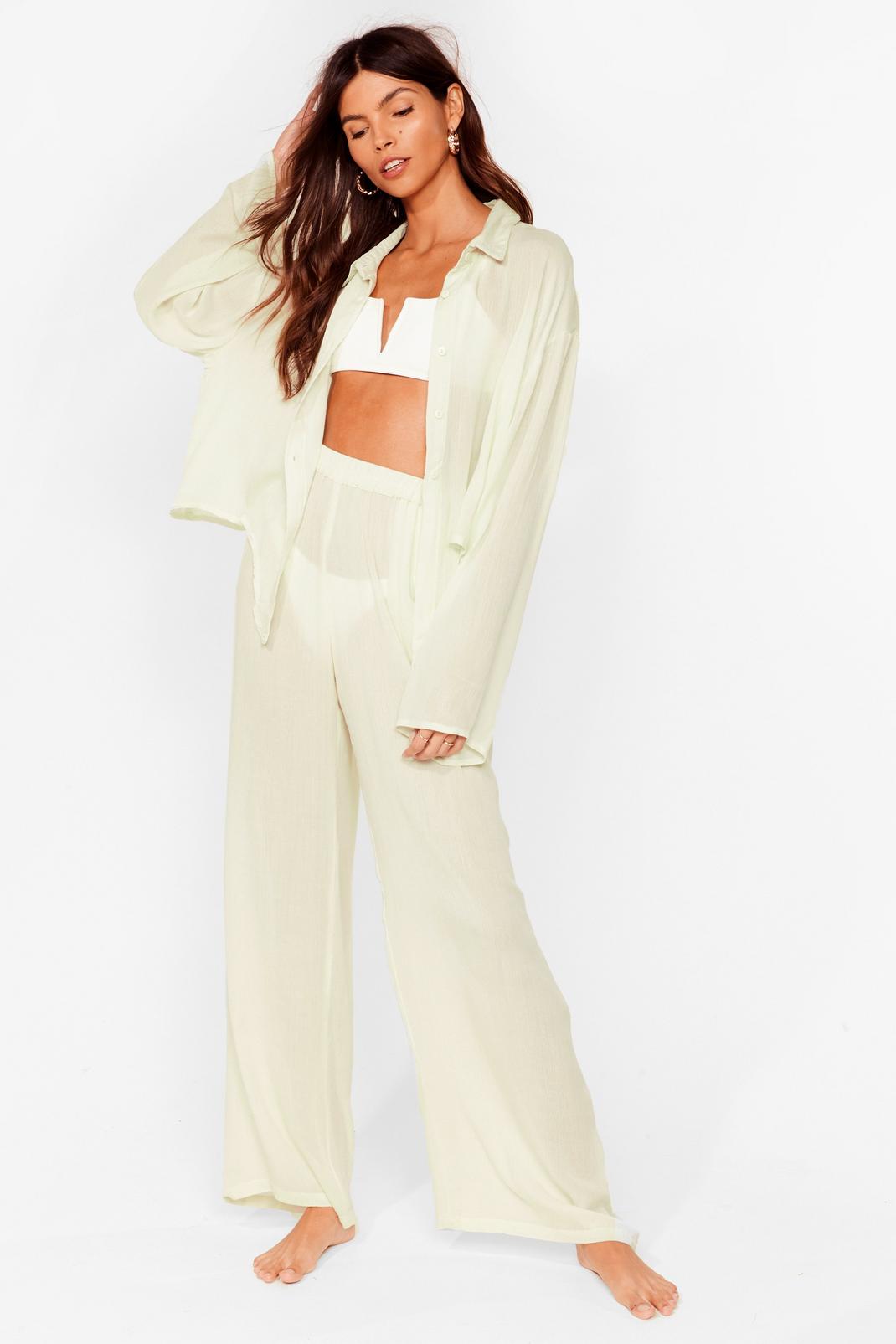 Long Line No Sea Cover Up Trousers image number 1