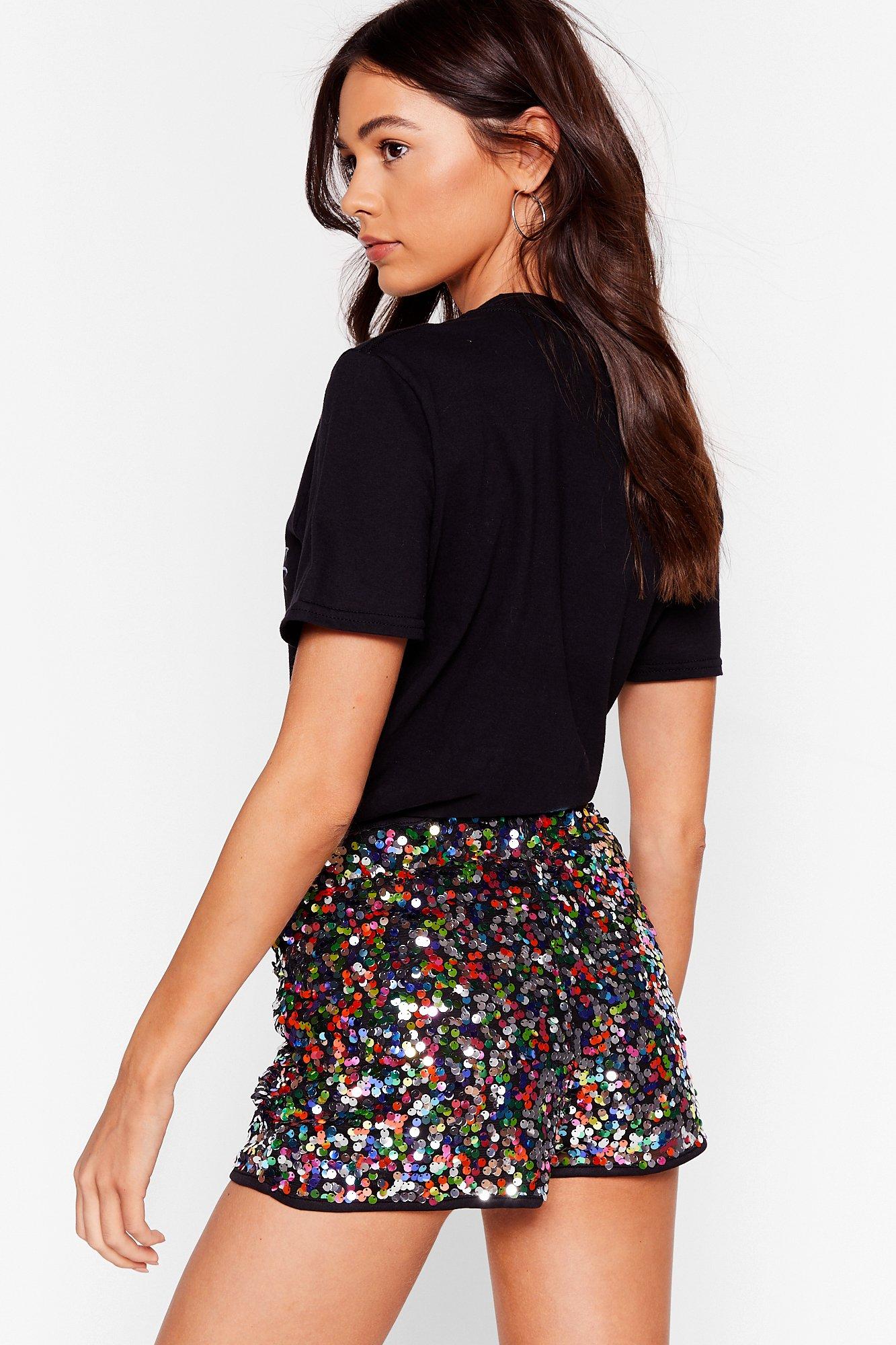 Sequin short clearance shorts