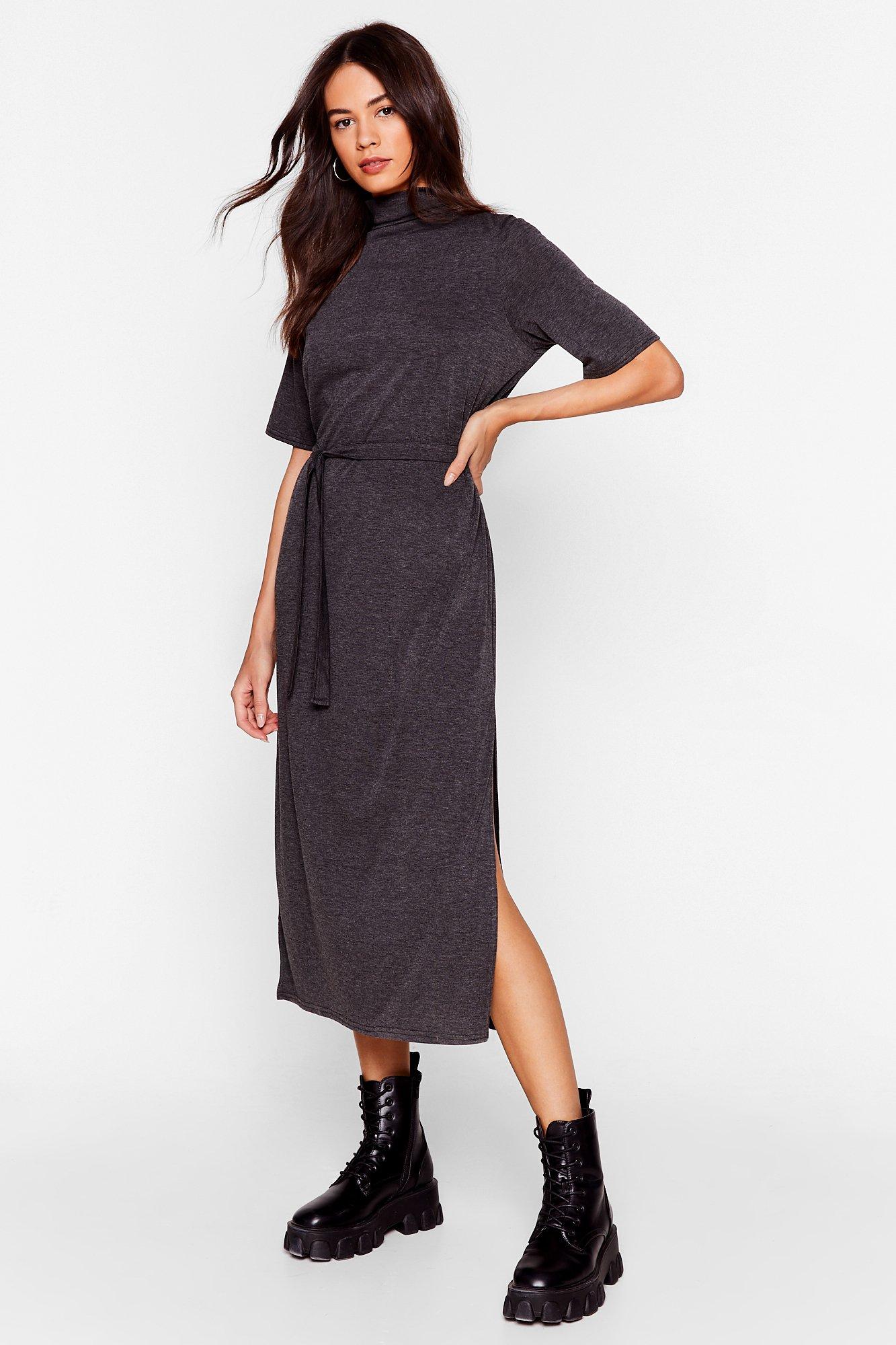 tee bt belted midi dress