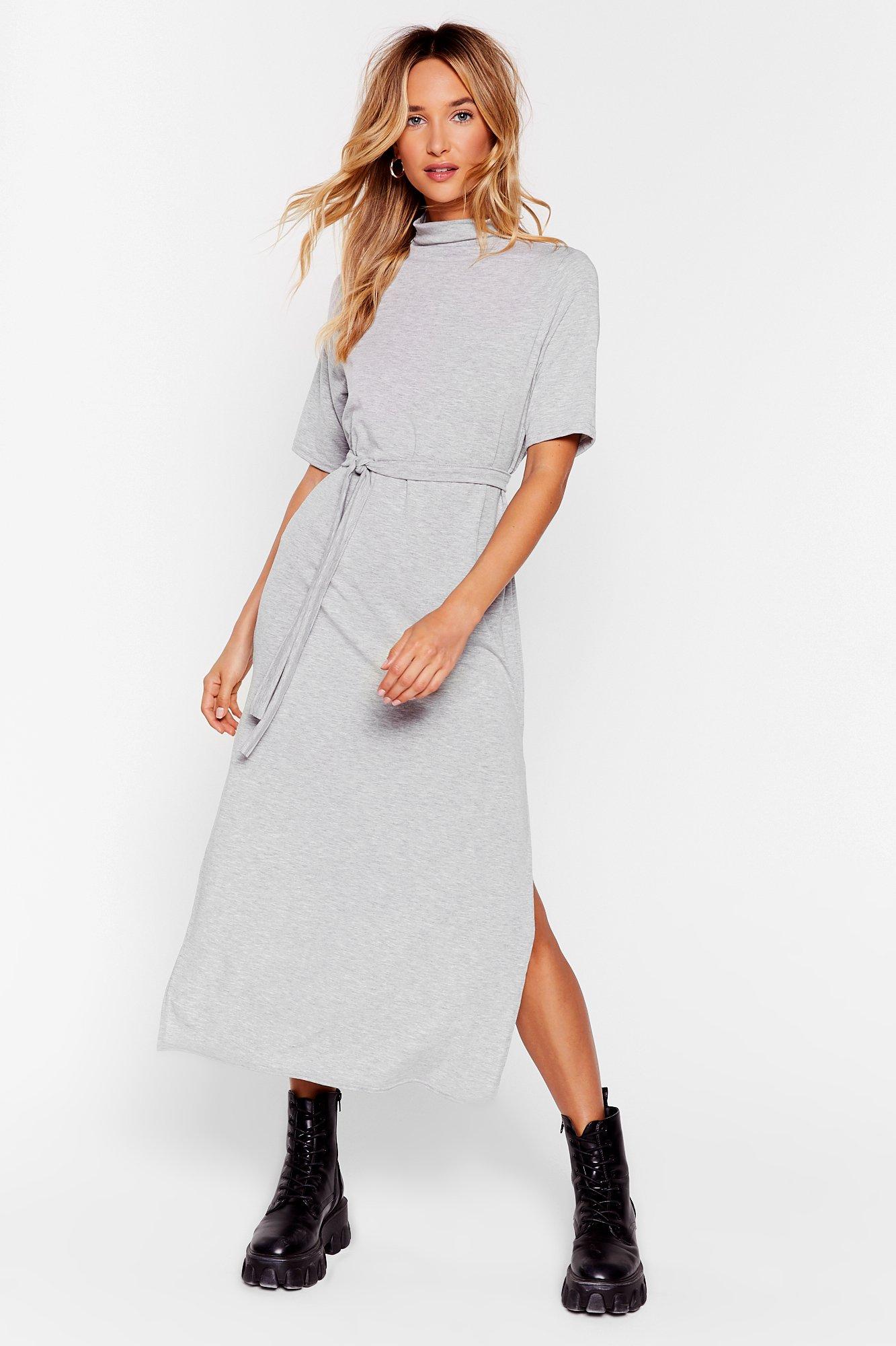 tee bt belted midi dress