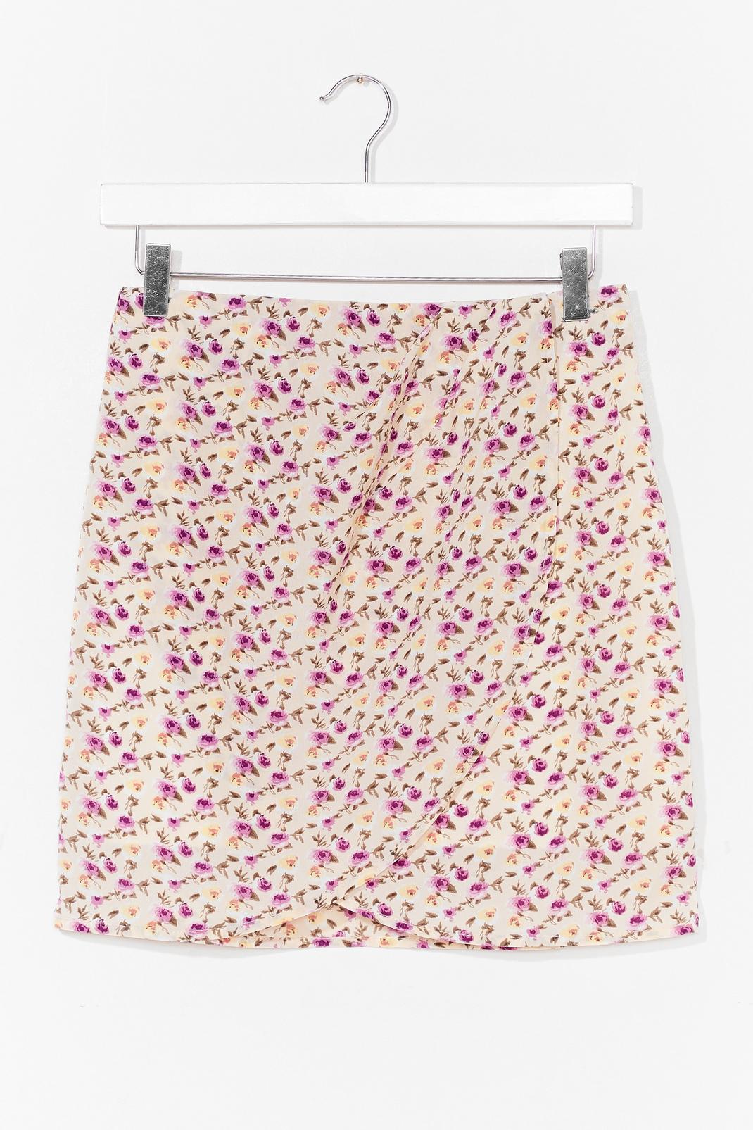 Wrap Mini Skirt in Ditsy Floral image number 1