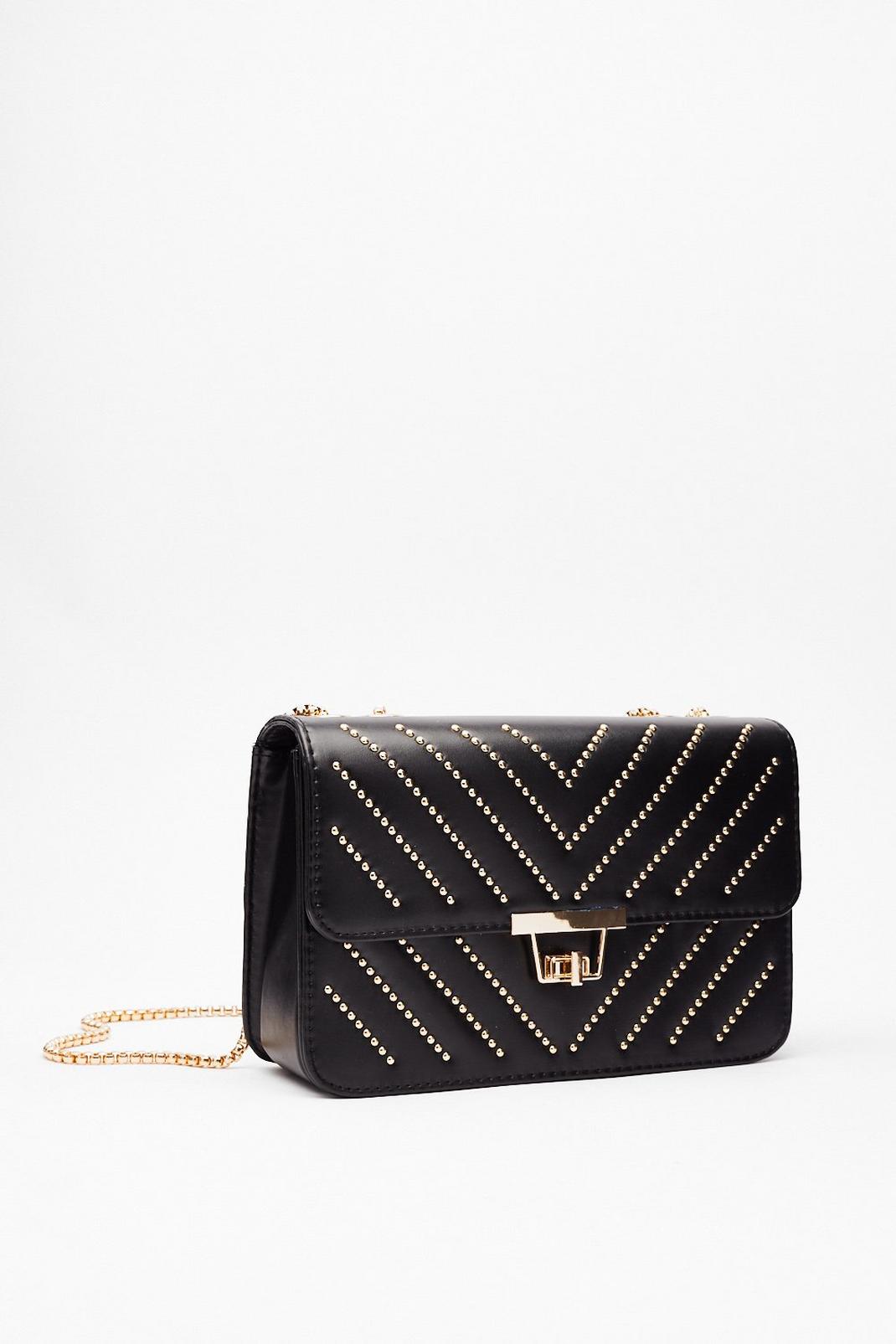 Black WANT Stud Up to Them Crossbody Bag image number 1