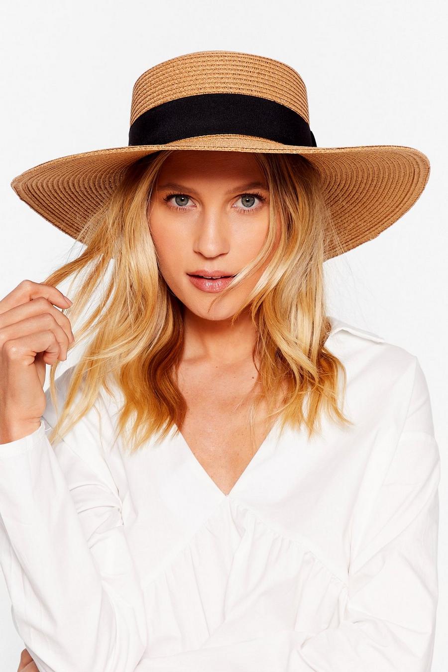 Throwin' Shade Straw Boater Hat