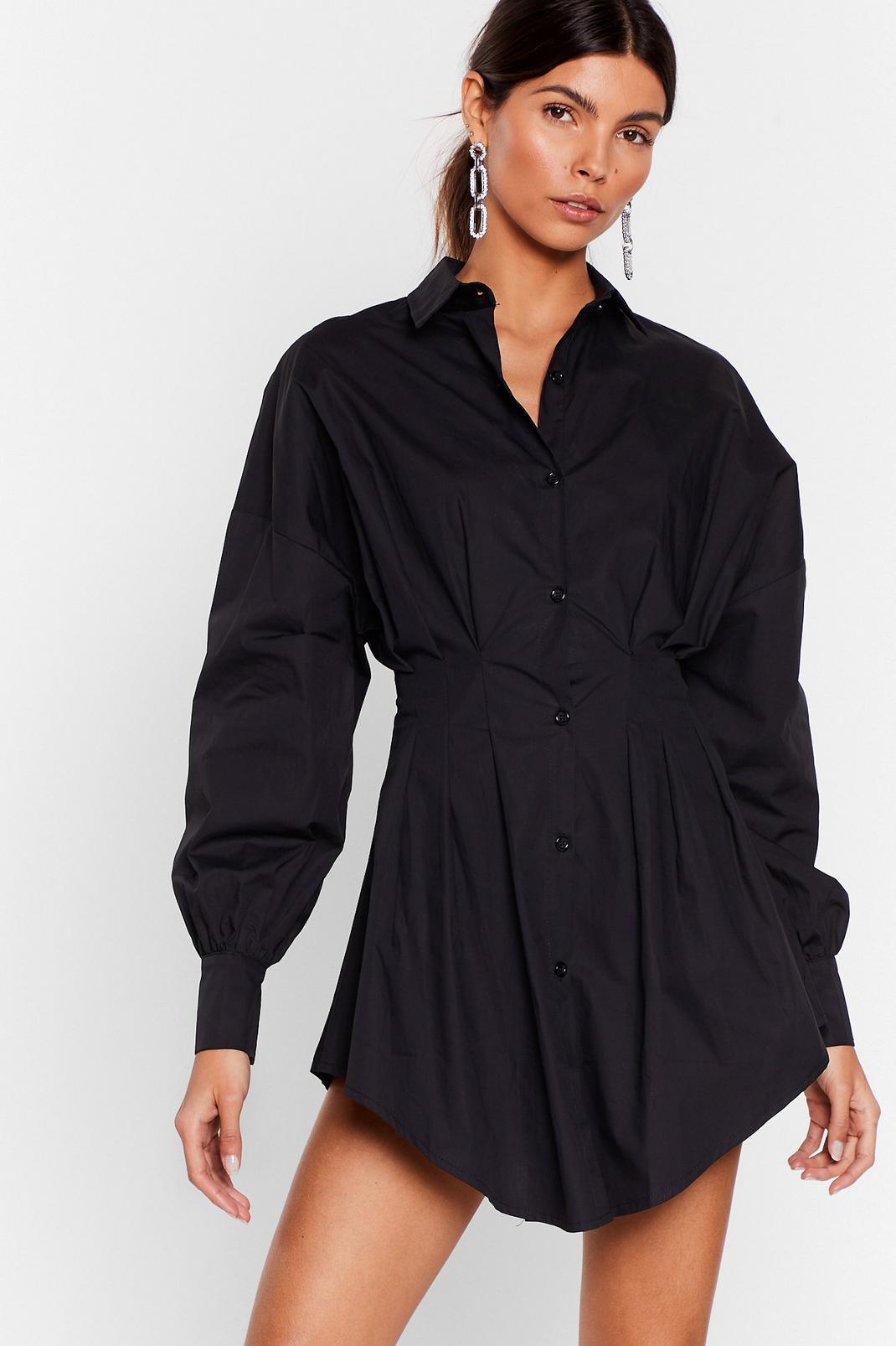 You're So Shirt-y Pleated Mini Dress image number 1