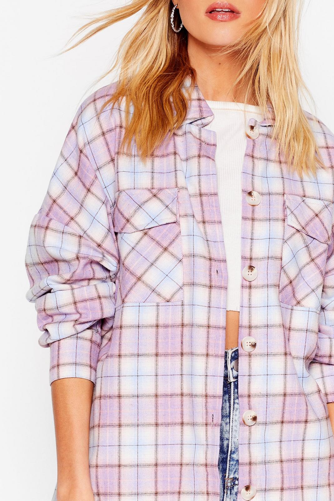 lined check shirt