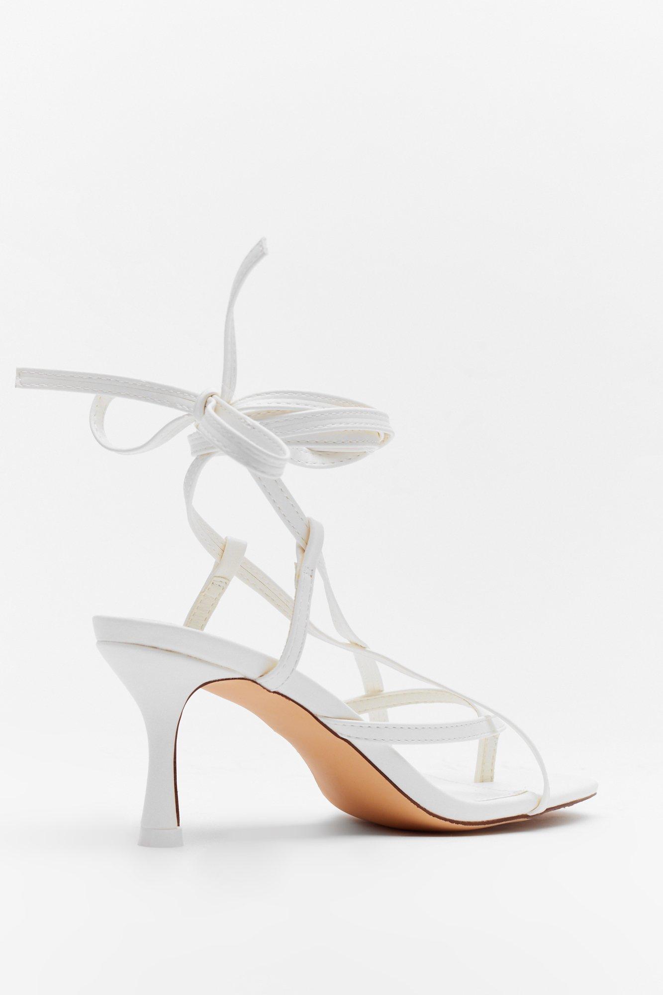 Tie up kitten heels store