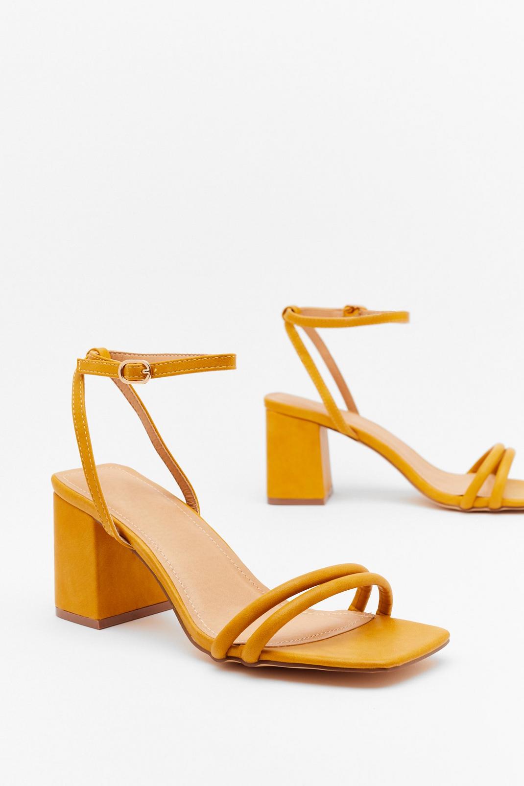 Alcohol Faux Suede Me Do It Strappy Block Heels | Nasty Gal