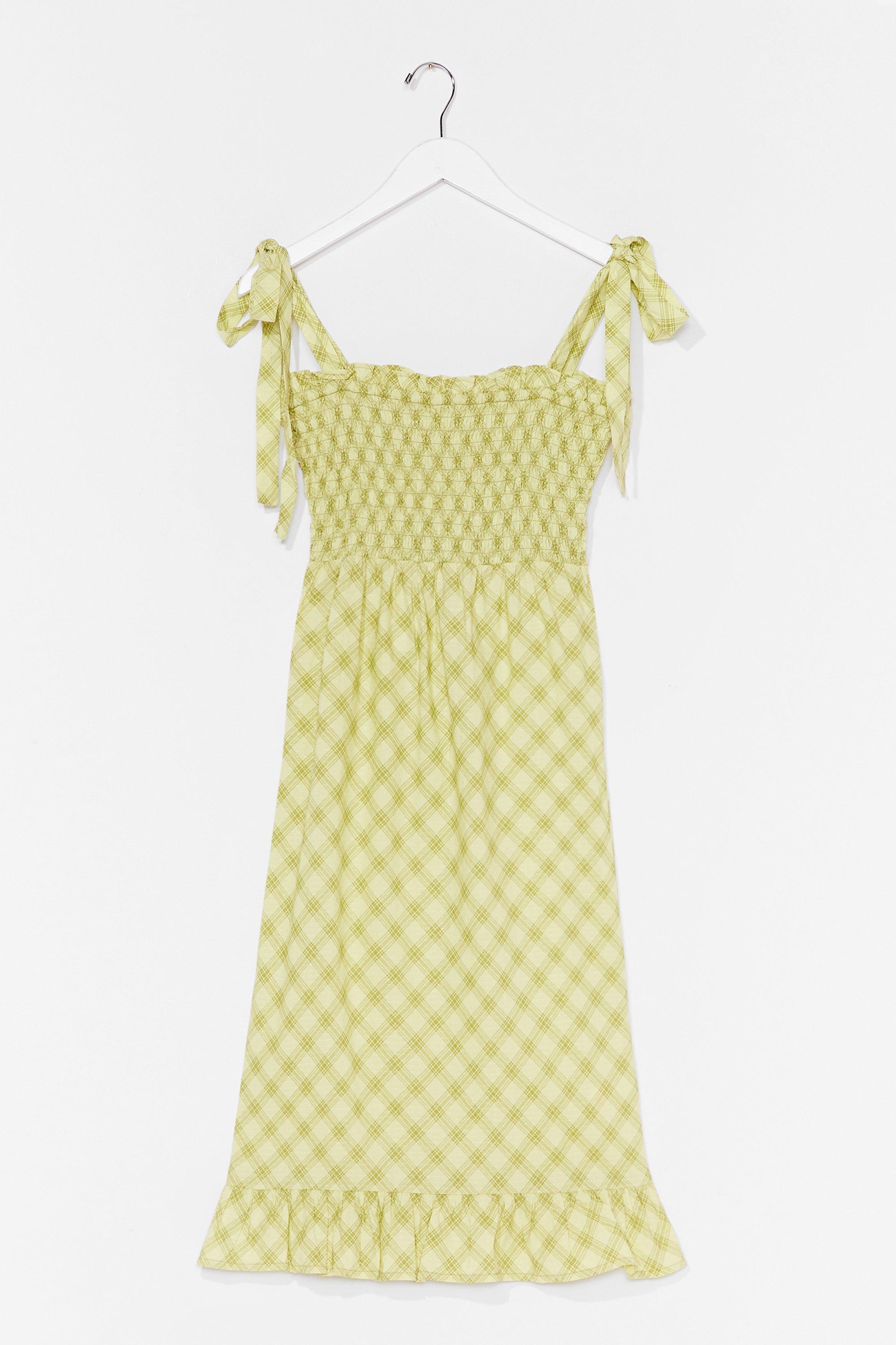 nasty gal yellow dress