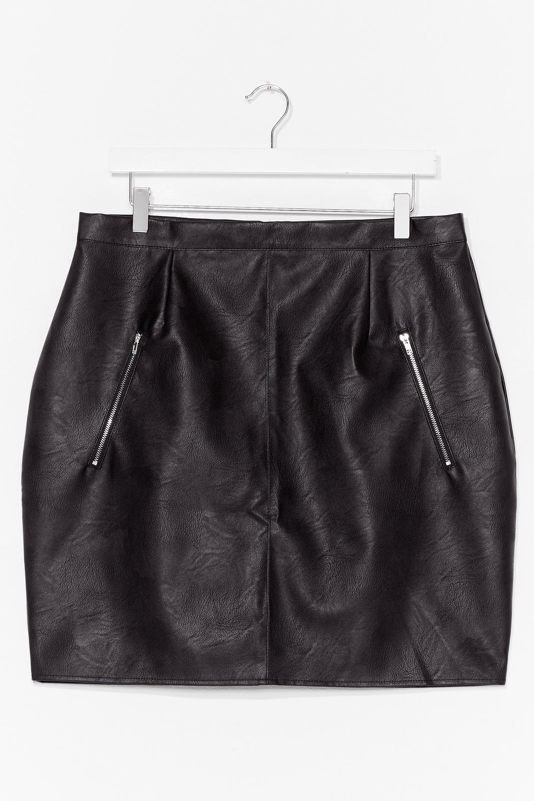 Zip's Now or Never Plus Faux Leather Mini Skirt | Nasty Gal