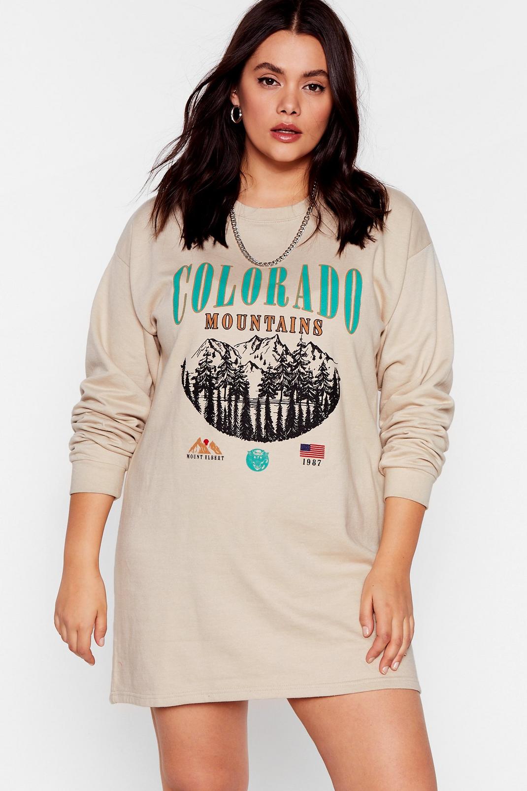 Take a Hike Colarado Plus Graphic Sweatshirt Dress image number 1