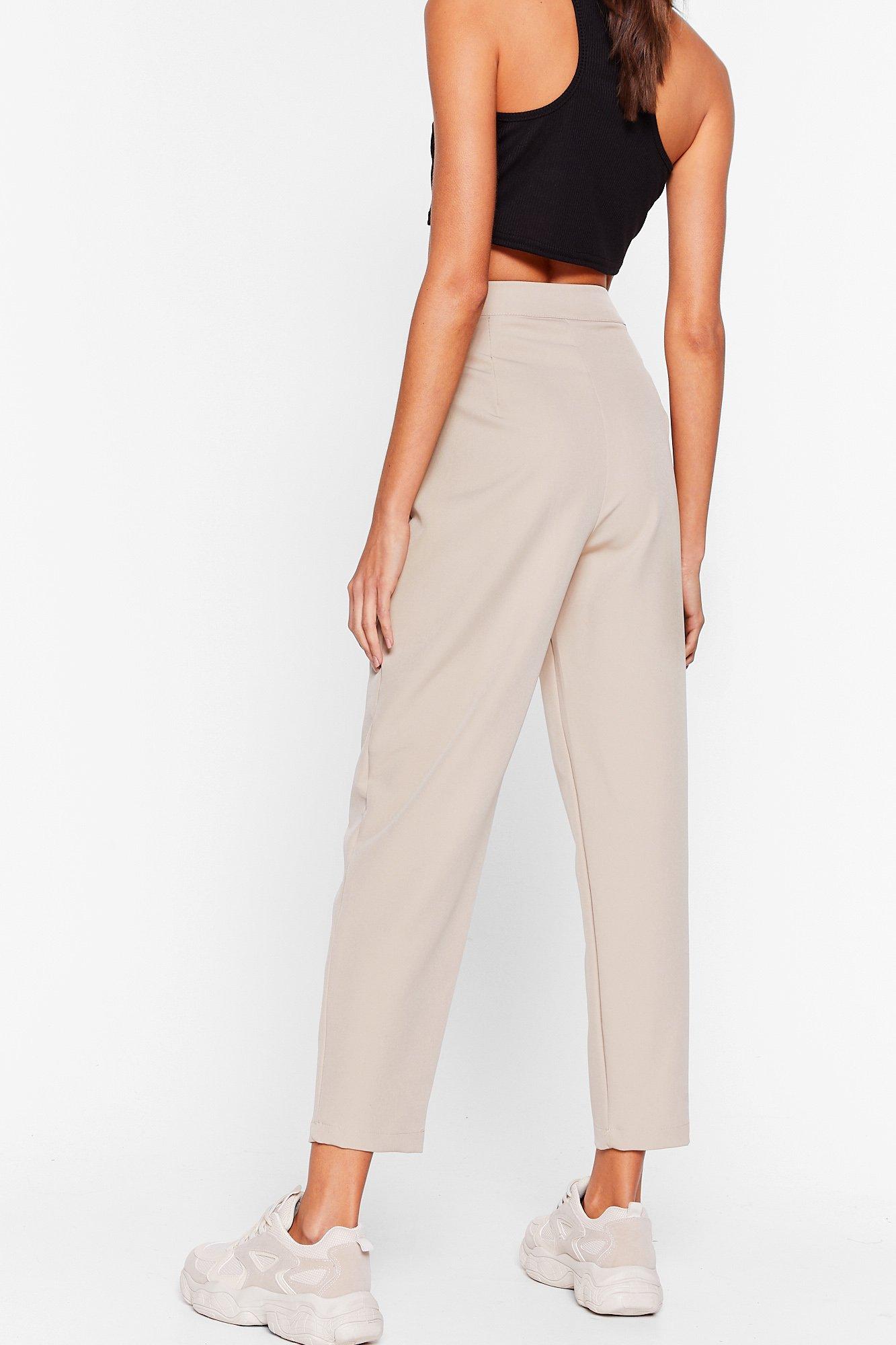 It's Just Business High-Waisted Tapered Pants