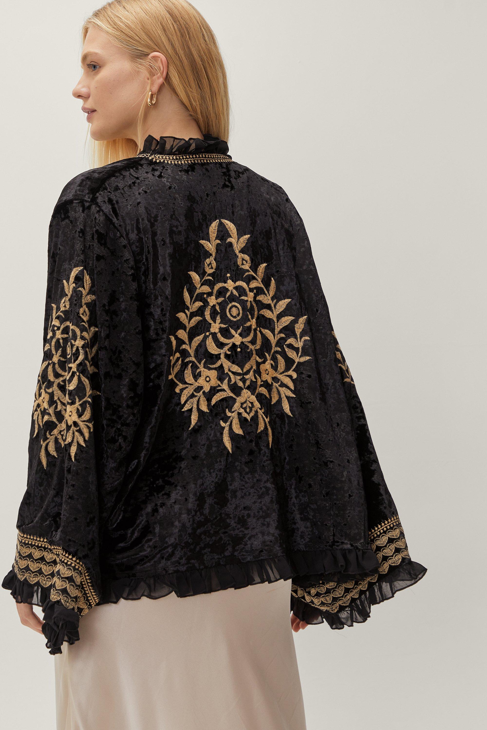 long embroidered jacket