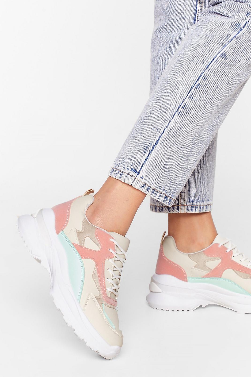 Chunky Colorblock Panel Sneakers image number 1