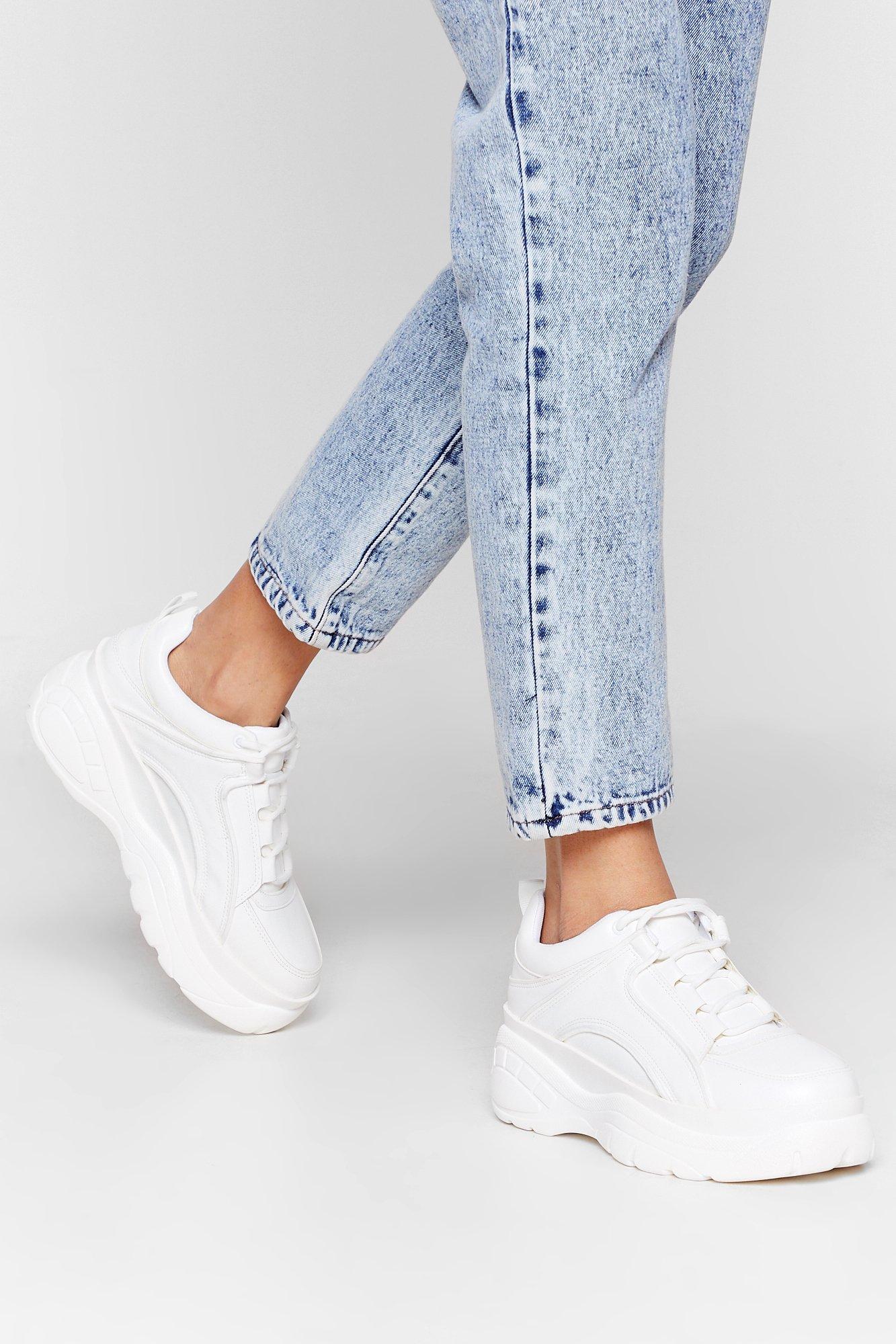 nasty gal white sneakers