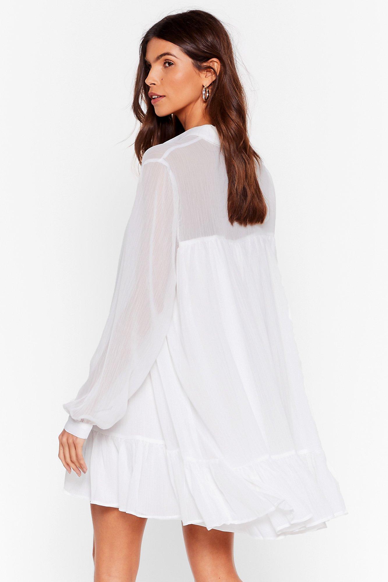 Sheer store smock dress