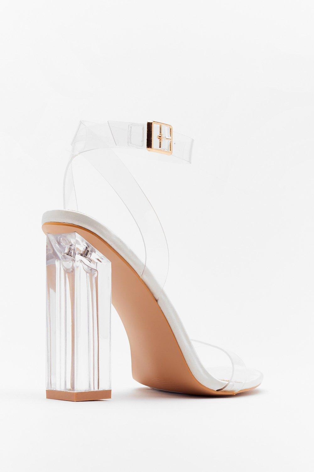 Perspex heels cheap nasty gal