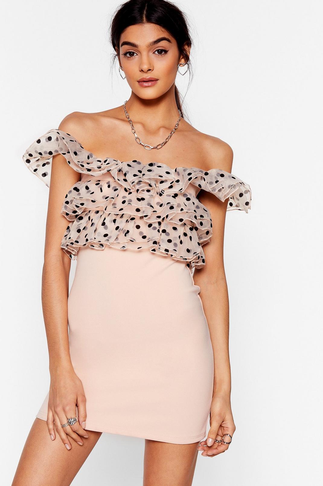 So Spot Right Now Off-the-Shoulder Mini Dress image number 1