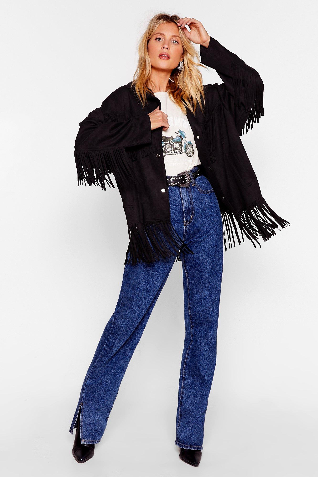 tassel fringe jacket