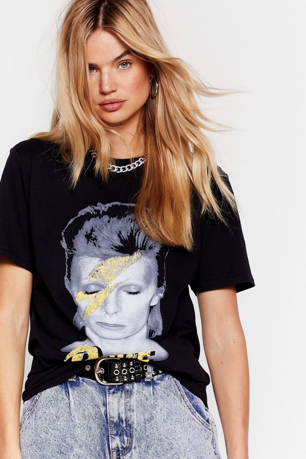 T-shirt ample à impressions David Bowie image number 1