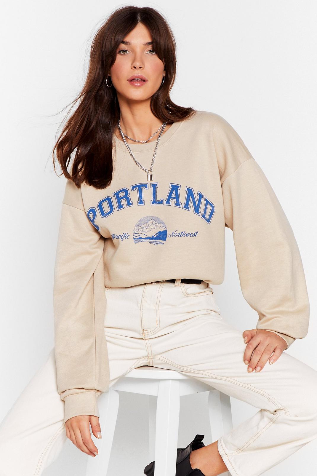 Sand There's a Party in Portland Graphic Sweatshirt image number 1