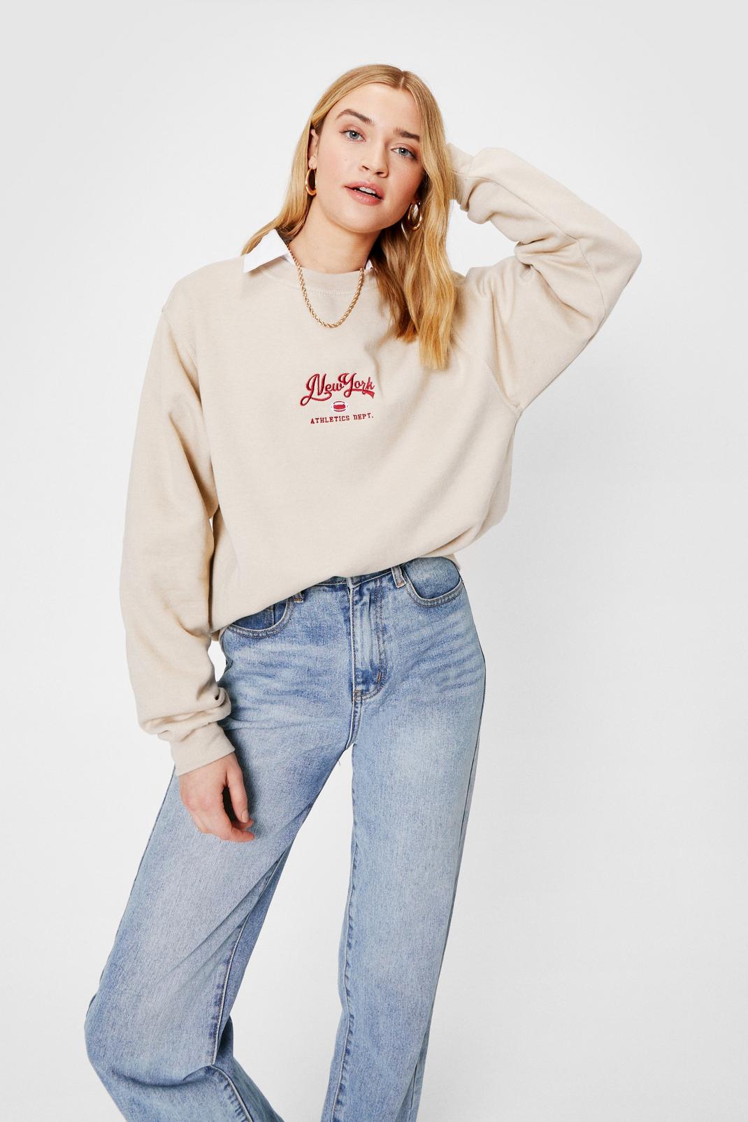 New York Oversized Graphic Sweatshirt | Nasty Gal