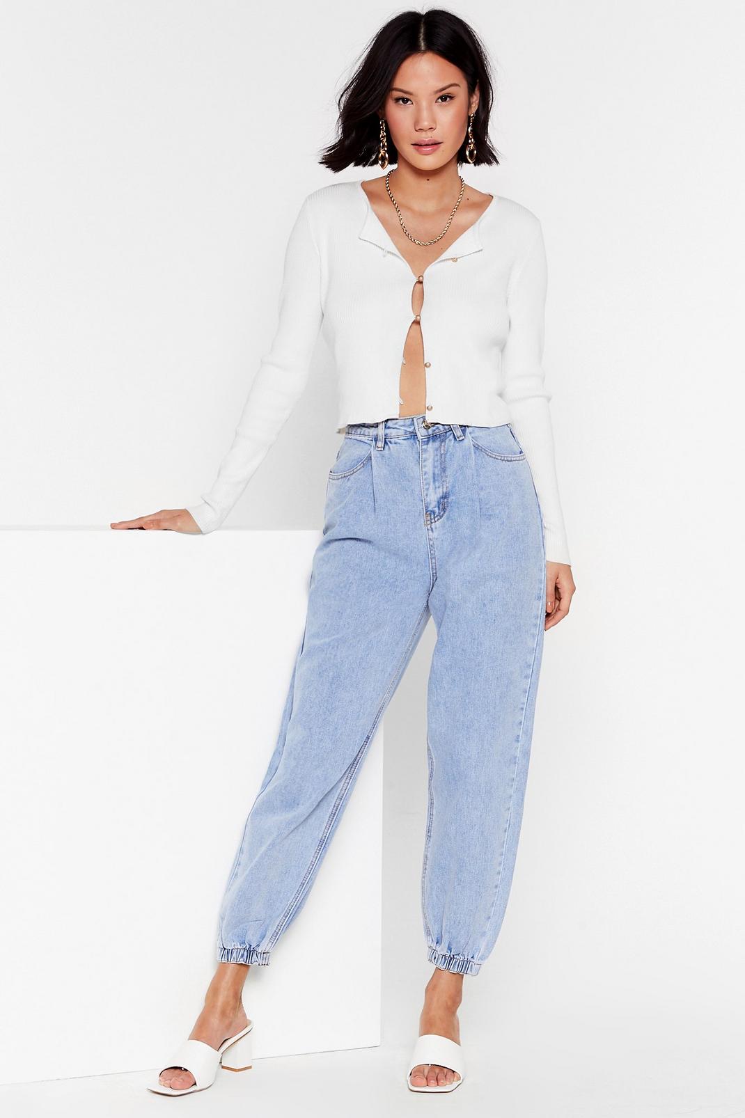 Calling Your Cuff High-Waisted Mom Jeans image number 1