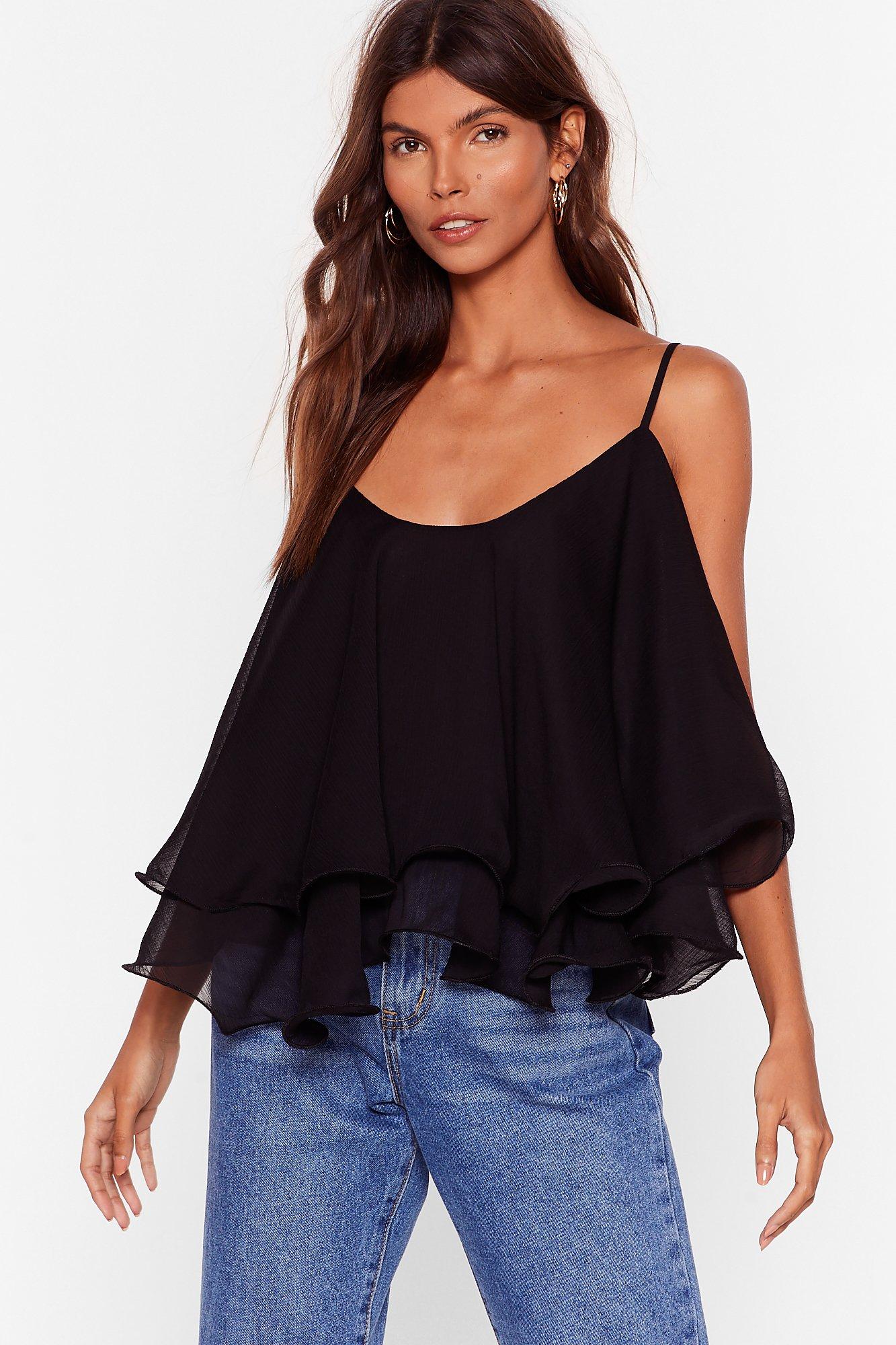 ruffle camisole top