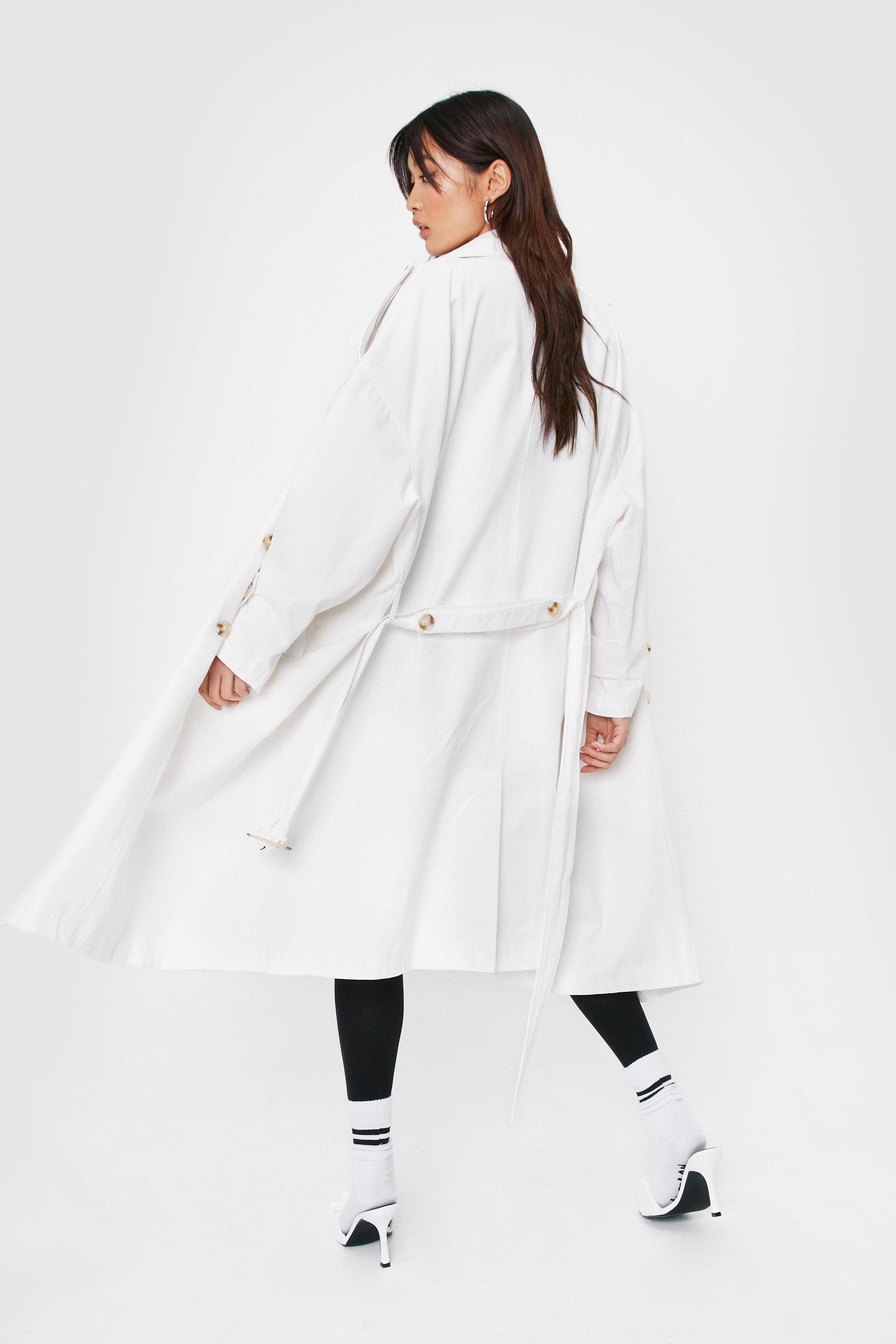 Nasty Gal Womens Oversized Longline Trench Coat