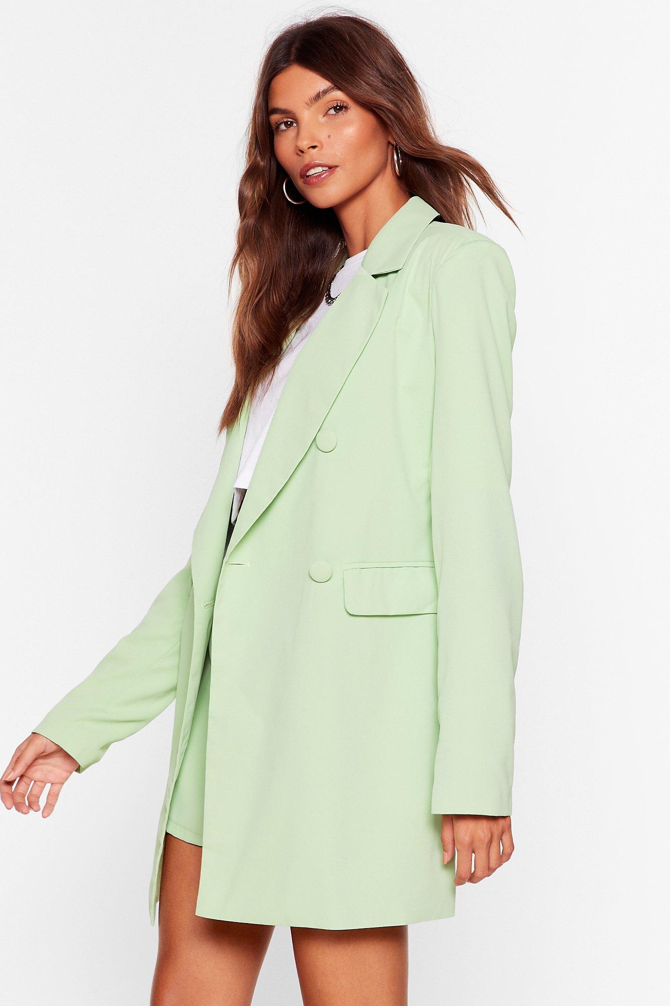 Office Hours Longline Double Breasted Blazer Nasty Gal