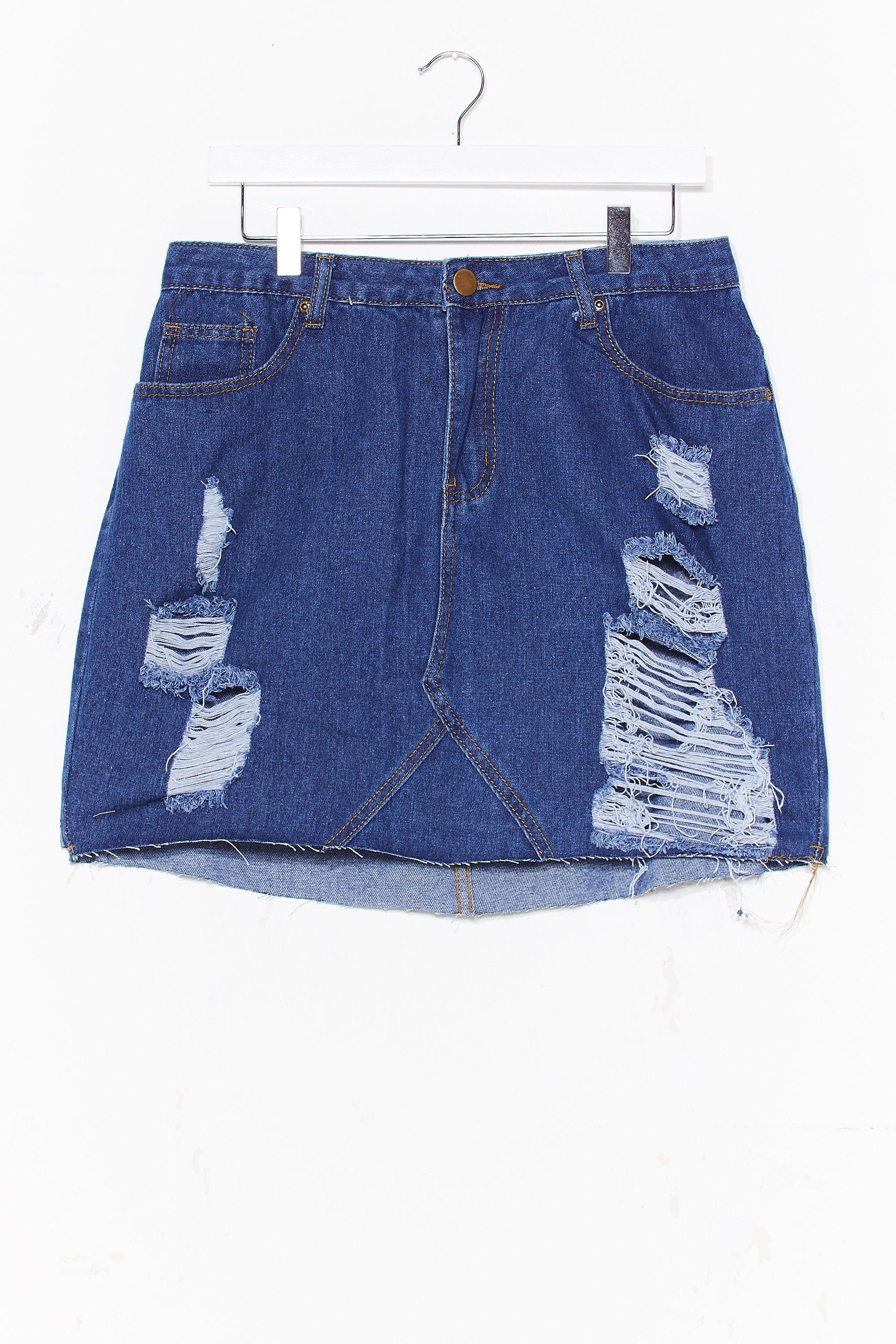 distressed denim skirt australia