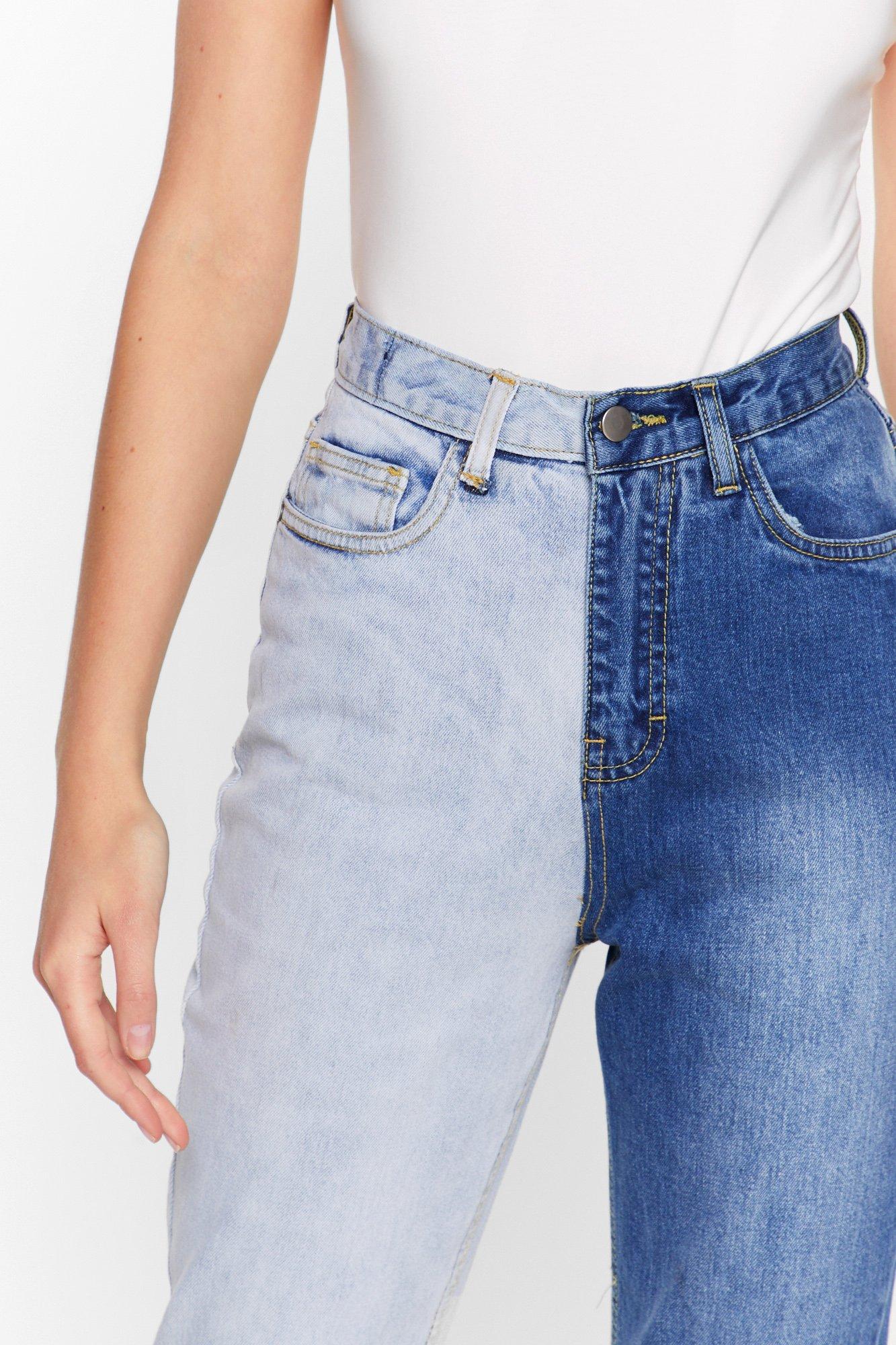 low waist mom jeans