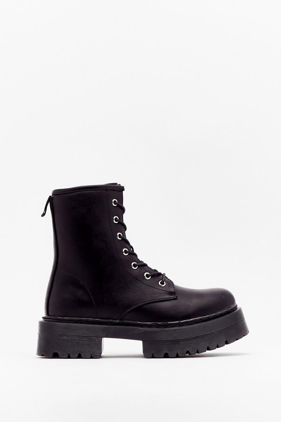 Hit the Road Lace-Up Platform Boots | Nasty Gal
