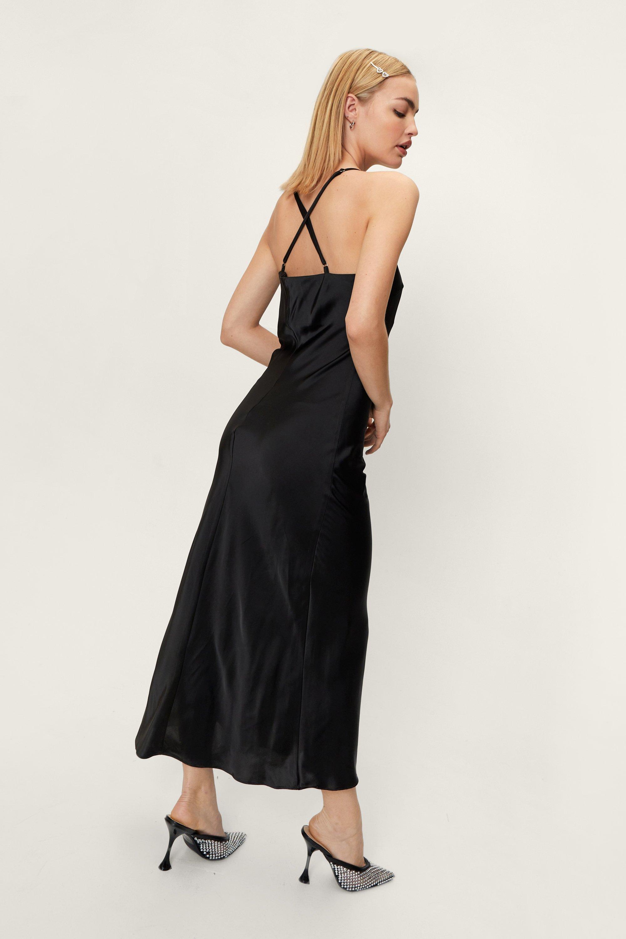 Nasty gal hot sale satin midi dress