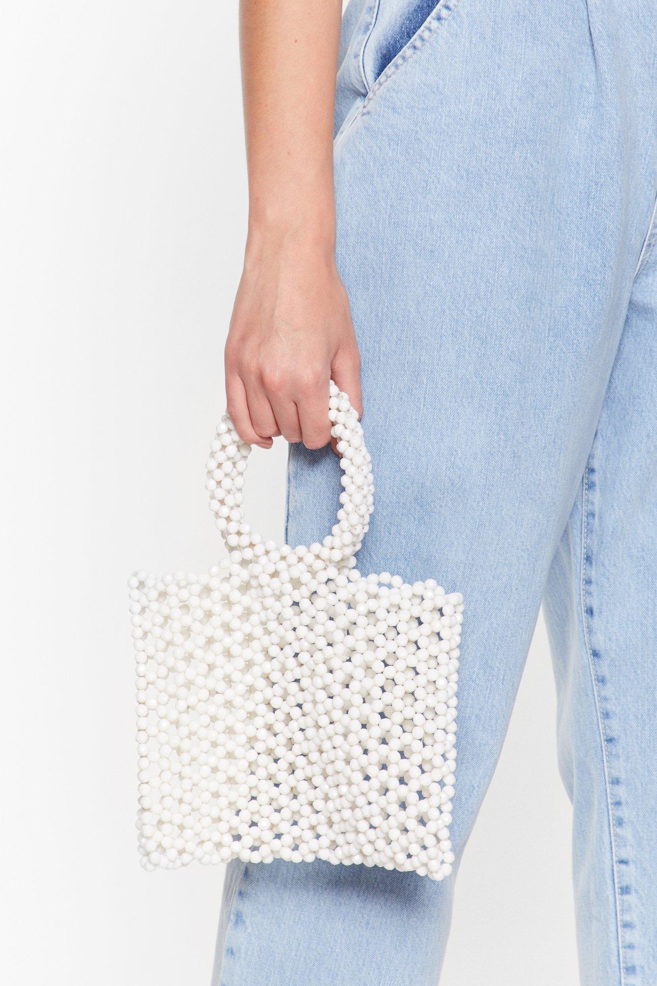 Beaded mini tote discount bag