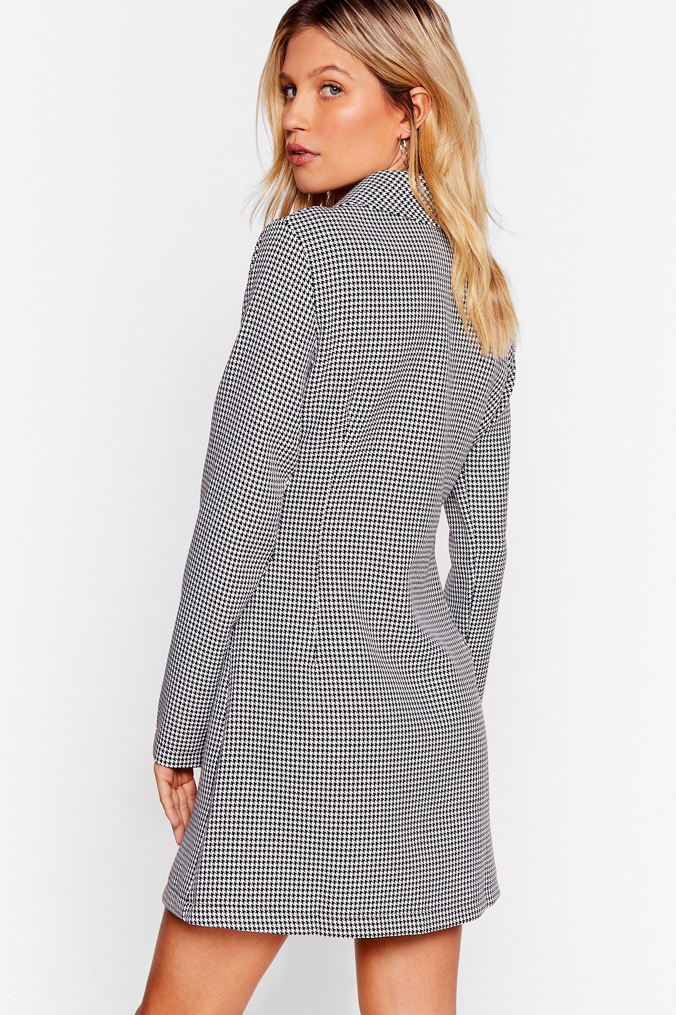 Dogtooth deals blazer dress