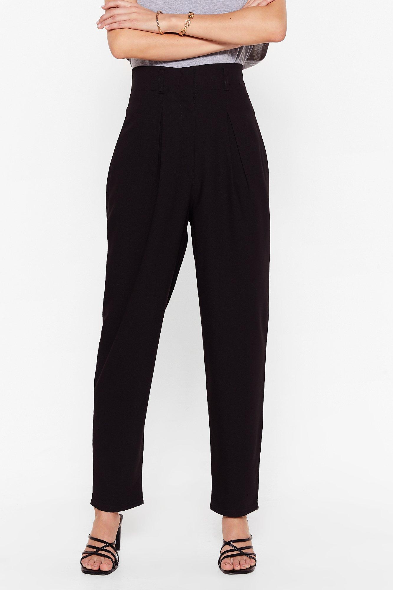 Suit Up High-Waisted Tapered Pants