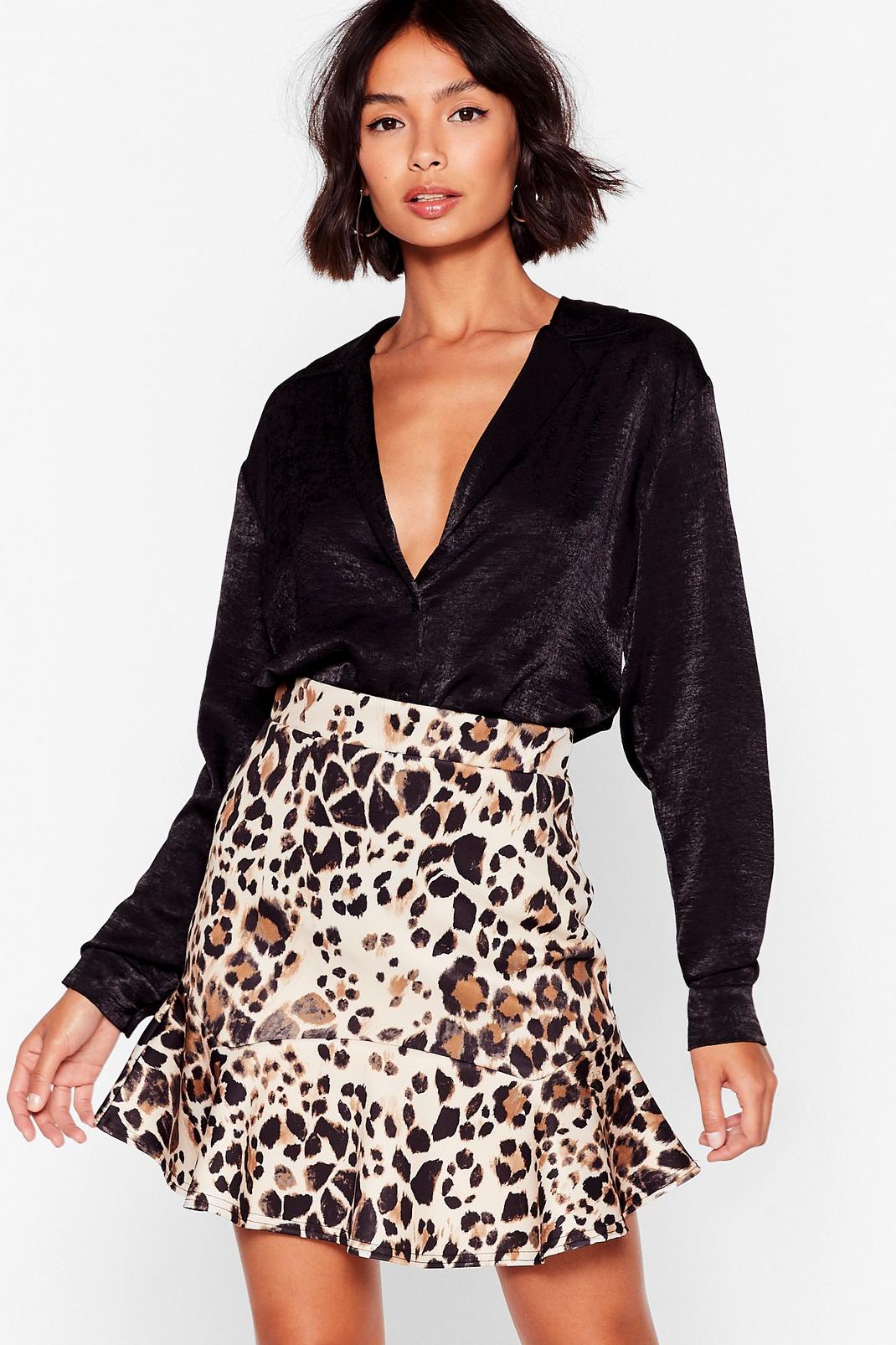 Couldn't Ask for Roar Leopard Mini Skirt image number 1